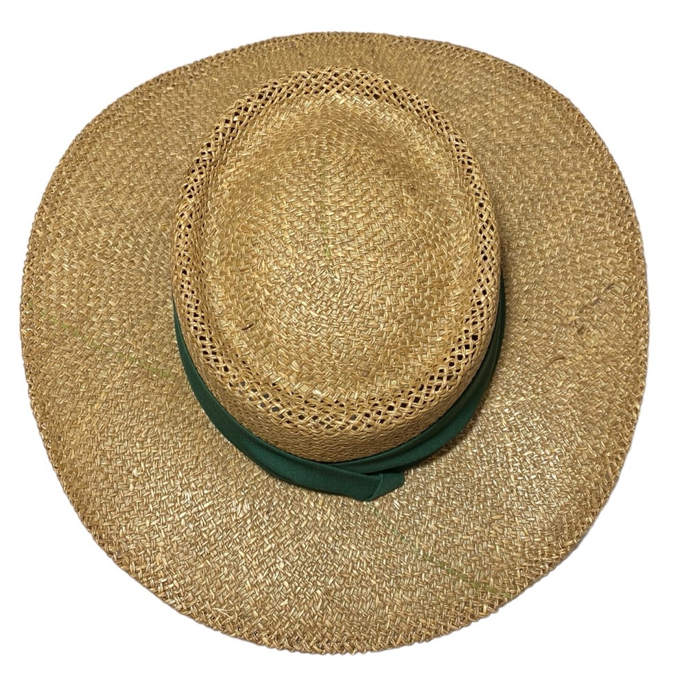 Baywood Greens Gambler Straw Golf hat Green band‎ - Picture 2 of 6
